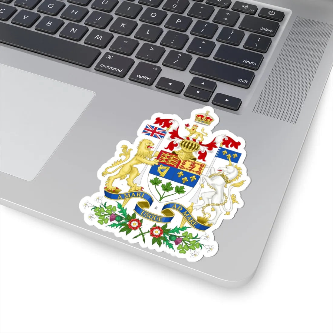 Coat of arms of Canada 1921-1957 (Canada) (Coat of Arms) STICKER Vinyl Kiss-Cut Decal - The Sticker Space
