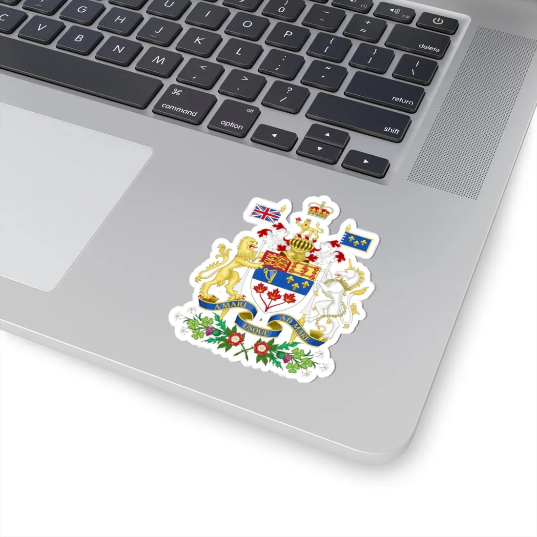 Coat of arms of Canada 1957-1994 (Canada) (Coat of Arms) STICKER Vinyl Kiss-Cut Decal - The Sticker Space