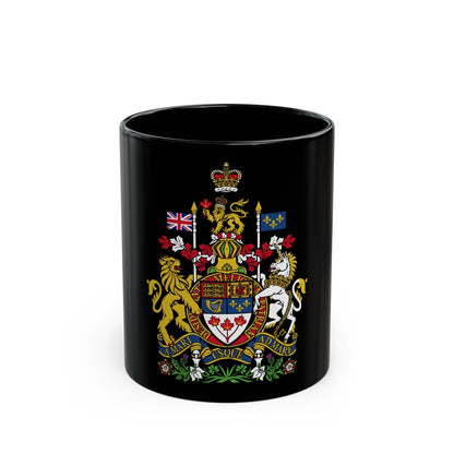 Coat of arms of Canada - Black Coffee Mug-11oz-The Sticker Space