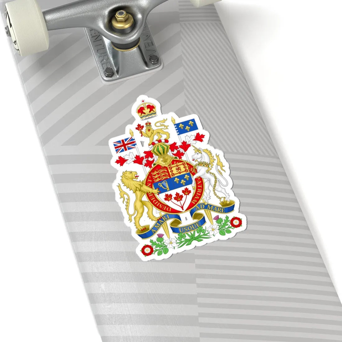 Coat of arms of Canada Canadian Royal Crown (Canada) (Coat of Arms) STICKER Vinyl Kiss-Cut Decal - The Sticker Space