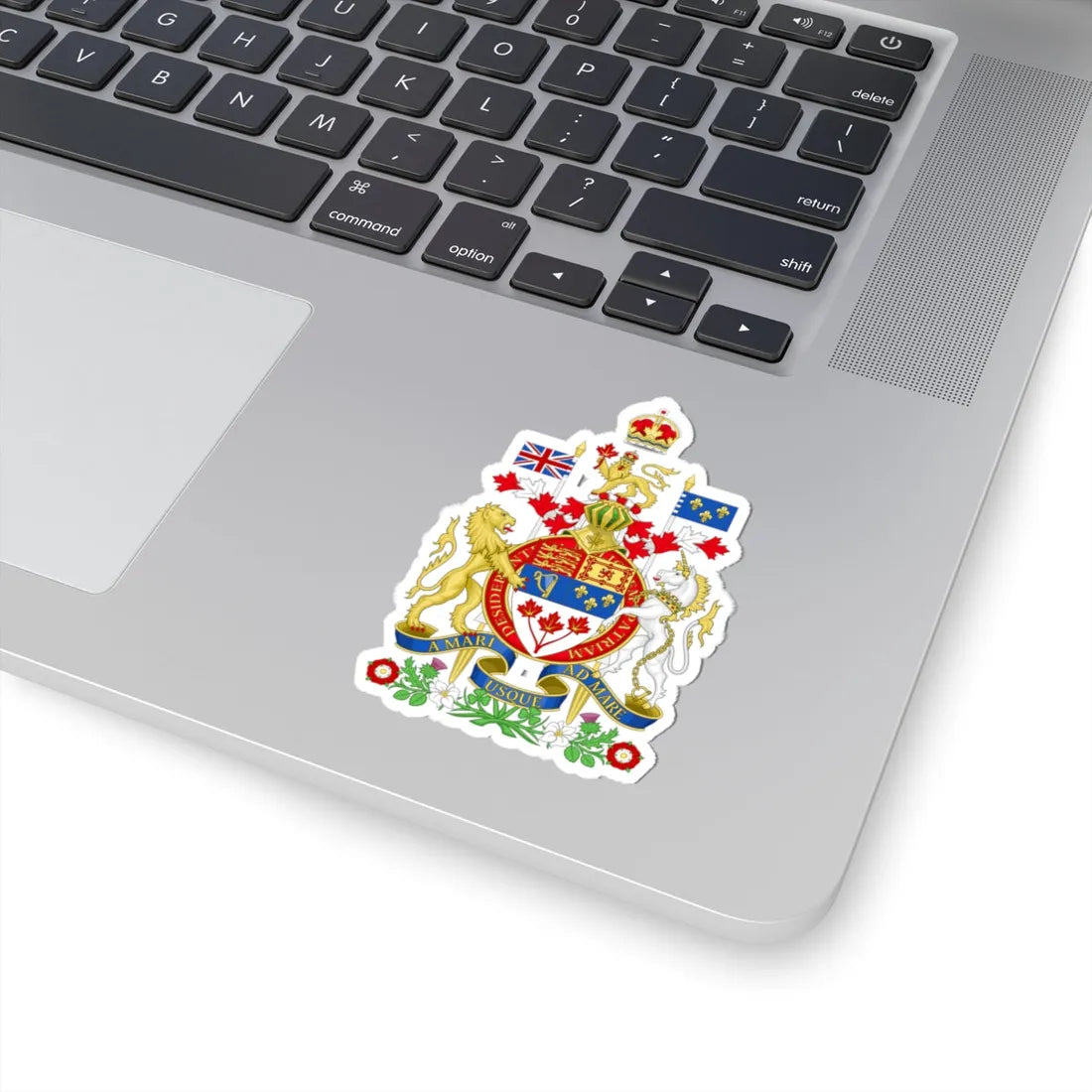 Coat of arms of Canada Canadian Royal Crown (Canada) (Coat of Arms) STICKER Vinyl Kiss-Cut Decal - The Sticker Space