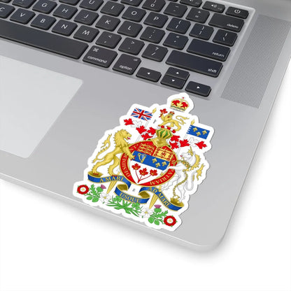 Coat of arms of Canada Canadian Royal Crown (Canada) (Coat of Arms) STICKER Vinyl Kiss-Cut Decal - The Sticker Space