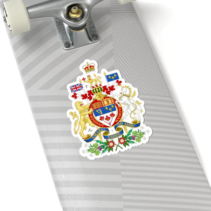 Coat of arms of Canada rendition (Canada) (Coat of Arms) STICKER Vinyl Kiss-Cut Decal - The Sticker Space