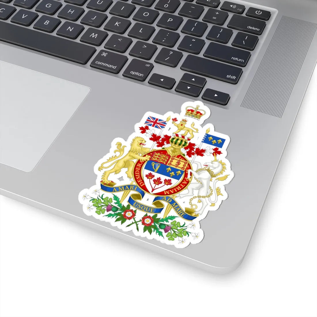 Coat of arms of Canada rendition (Canada) (Coat of Arms) STICKER Vinyl Kiss-Cut Decal - The Sticker Space