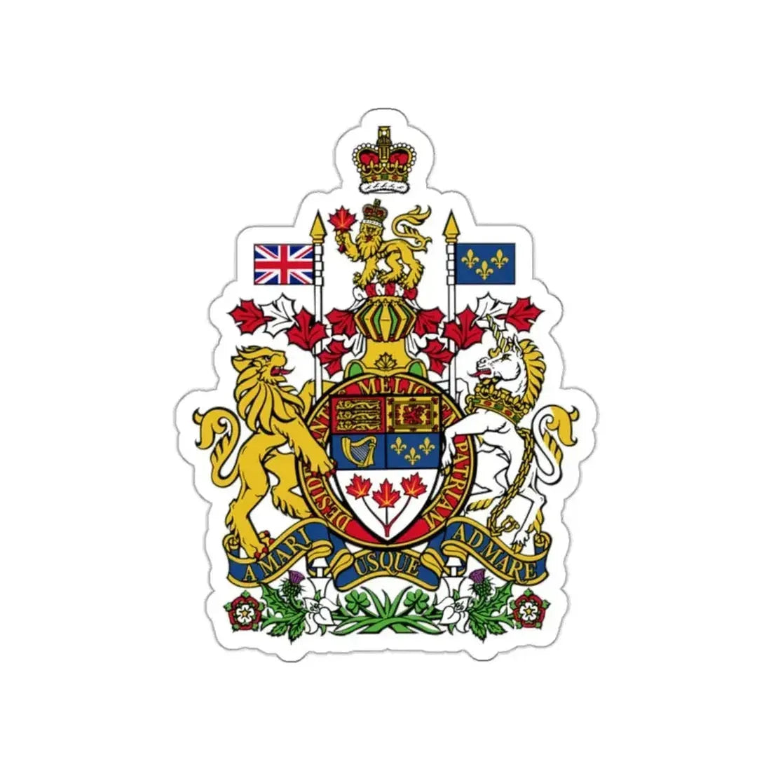 Coat of arms of Canada STICKER Vinyl Die-Cut Decal - The Sticker Space