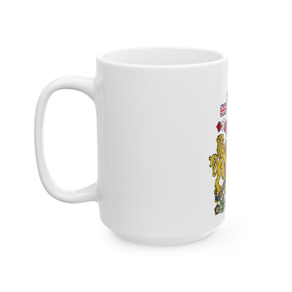 Coat of arms of Canada - White Coffee Mug-The Sticker Space