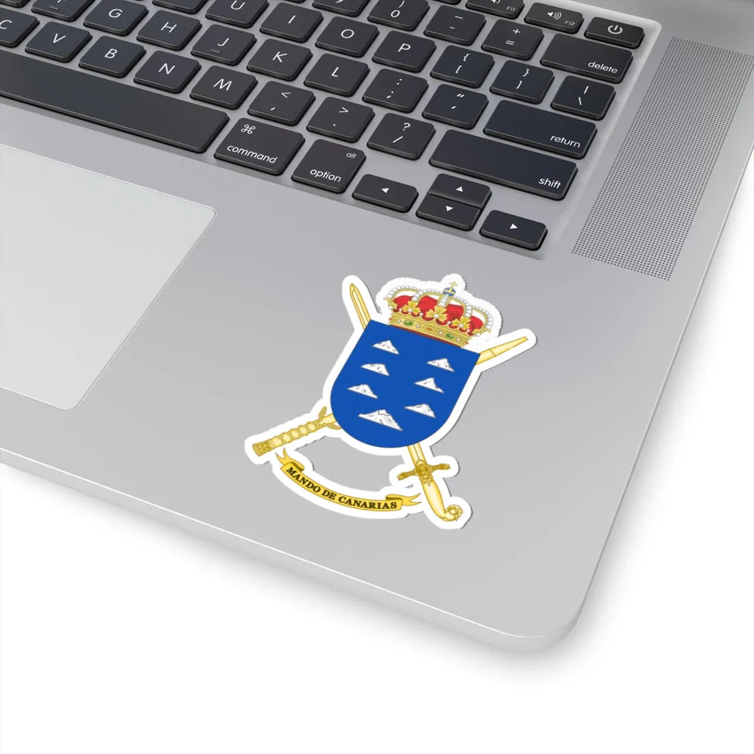 Coat of Arms of Canarias Forces Command (Spain) (Coat of Arms) STICKER Vinyl Kiss-Cut Decal - The Sticker Space