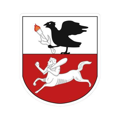 Coat of arms of Candia (Greece) (Coat of Arms) STICKER Vinyl Kiss-Cut Decal 3 Inch White - The Sticker Space