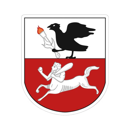 Coat of arms of Candia (Greece) (Coat of Arms) STICKER Vinyl Kiss-Cut Decal 6 Inch White - The Sticker Space