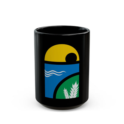 Coat of arms of Canelones Department - Black Coffee Mug-15oz-The Sticker Space