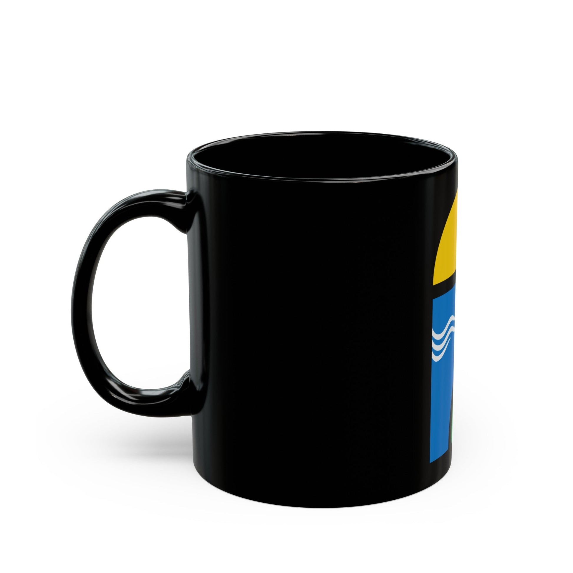 Coat of arms of Canelones Department - Black Coffee Mug-The Sticker Space