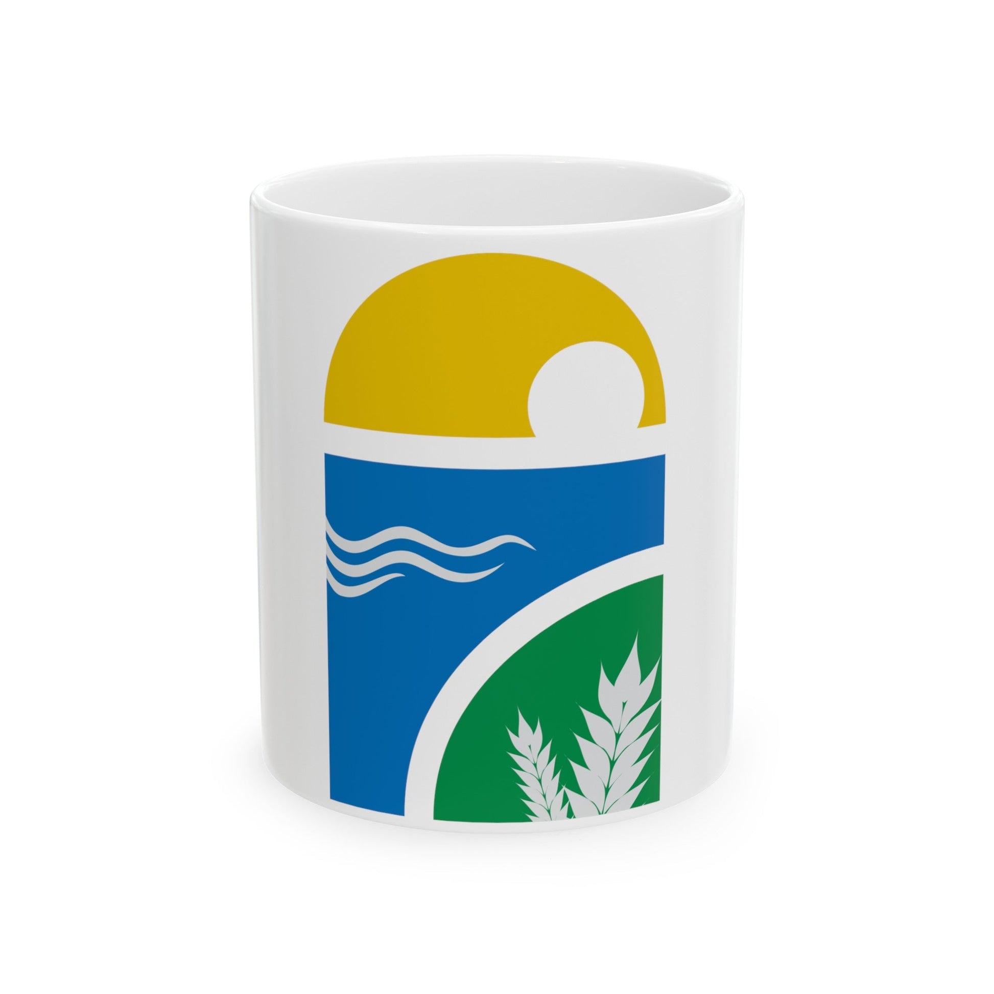 Coat of arms of Canelones Department - White Coffee Mug-11oz-The Sticker Space