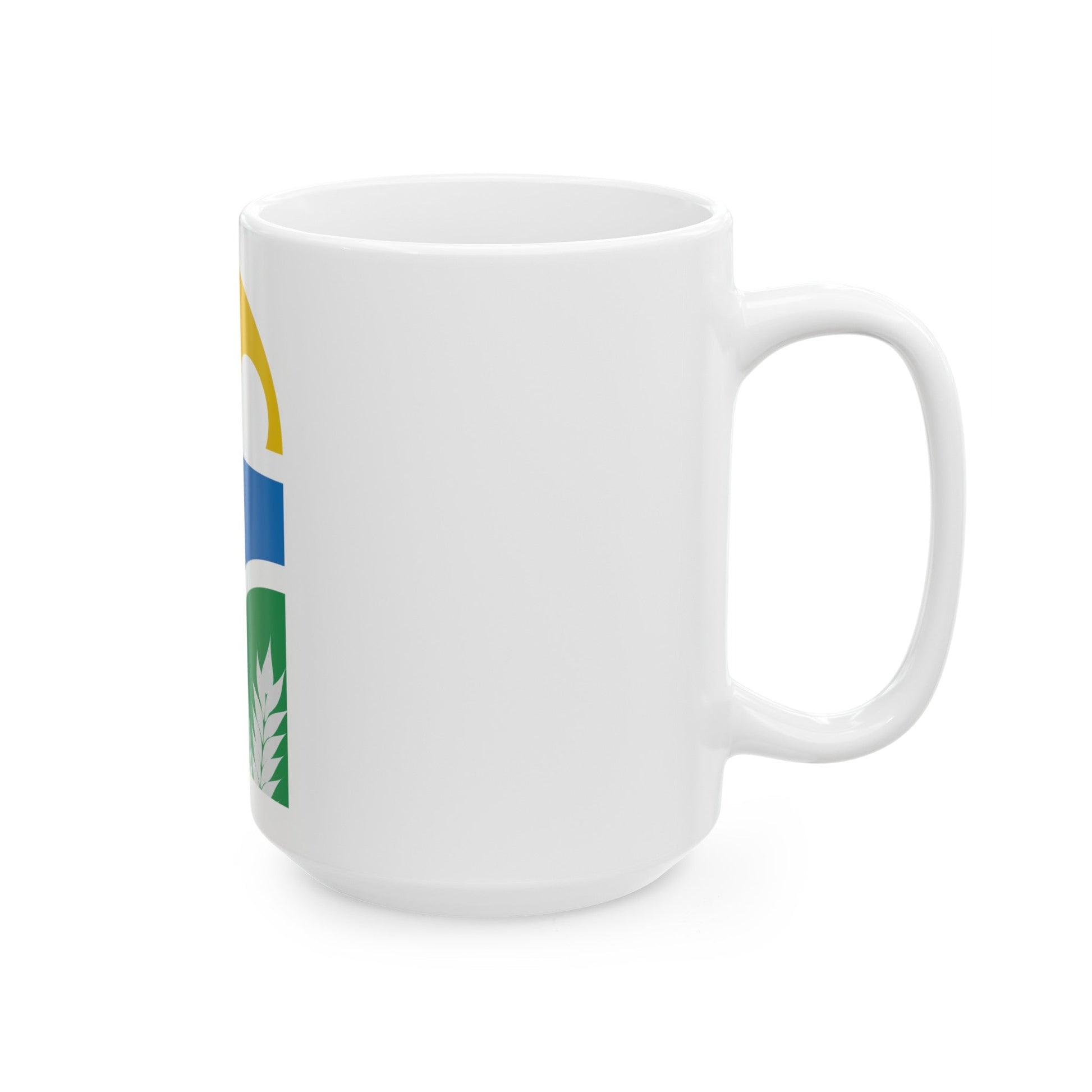 Coat of arms of Canelones Department - White Coffee Mug-The Sticker Space