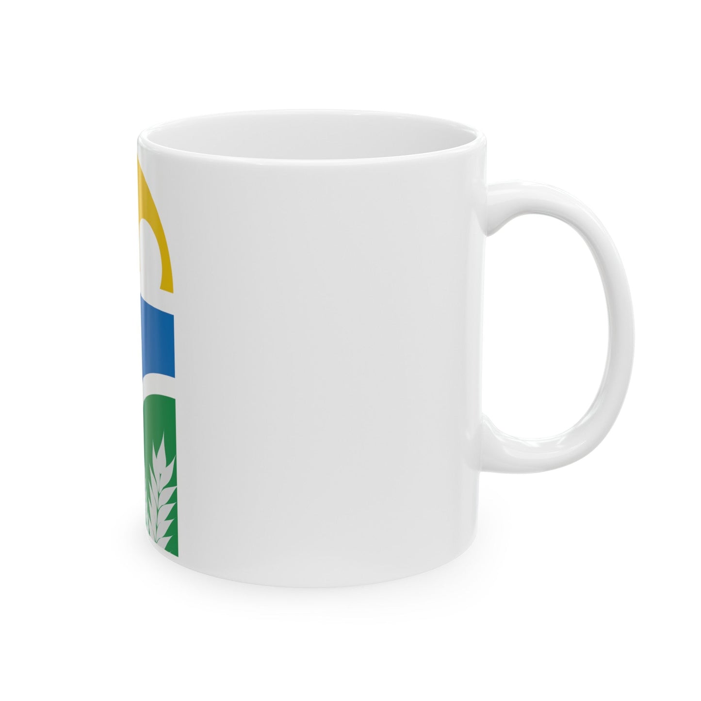 Coat of arms of Canelones Department - White Coffee Mug-The Sticker Space