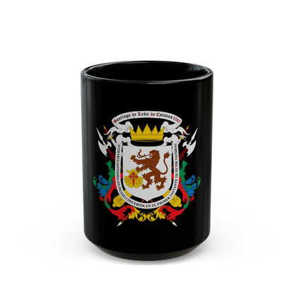 Coat of arms of Caracas - Black Coffee Mug-15oz-The Sticker Space