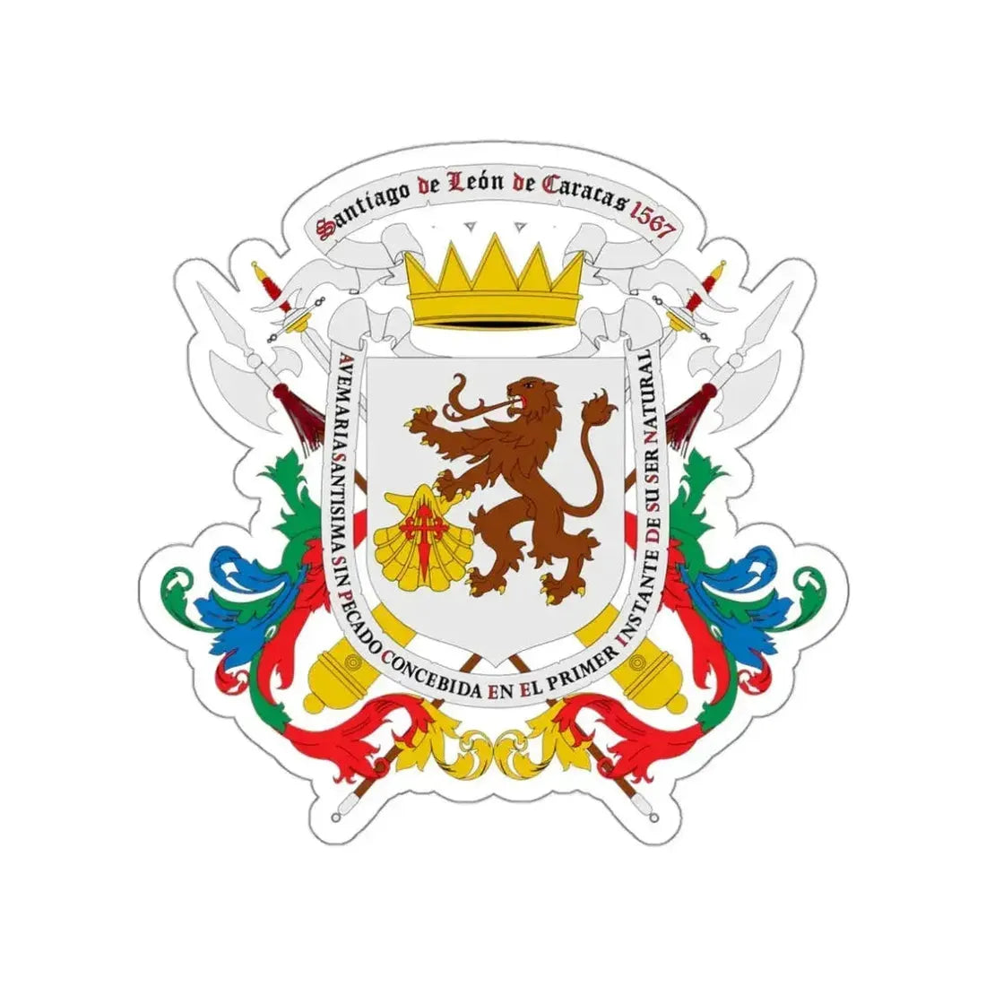 Coat of arms of Caracas STICKER Vinyl Die-Cut Decal - The Sticker Space