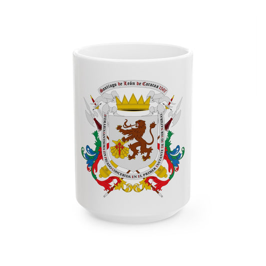 Coat of arms of Caracas - White Coffee Mug-15oz-The Sticker Space