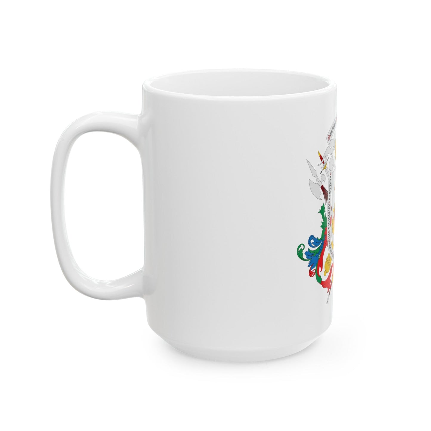 Coat of arms of Caracas - White Coffee Mug-The Sticker Space