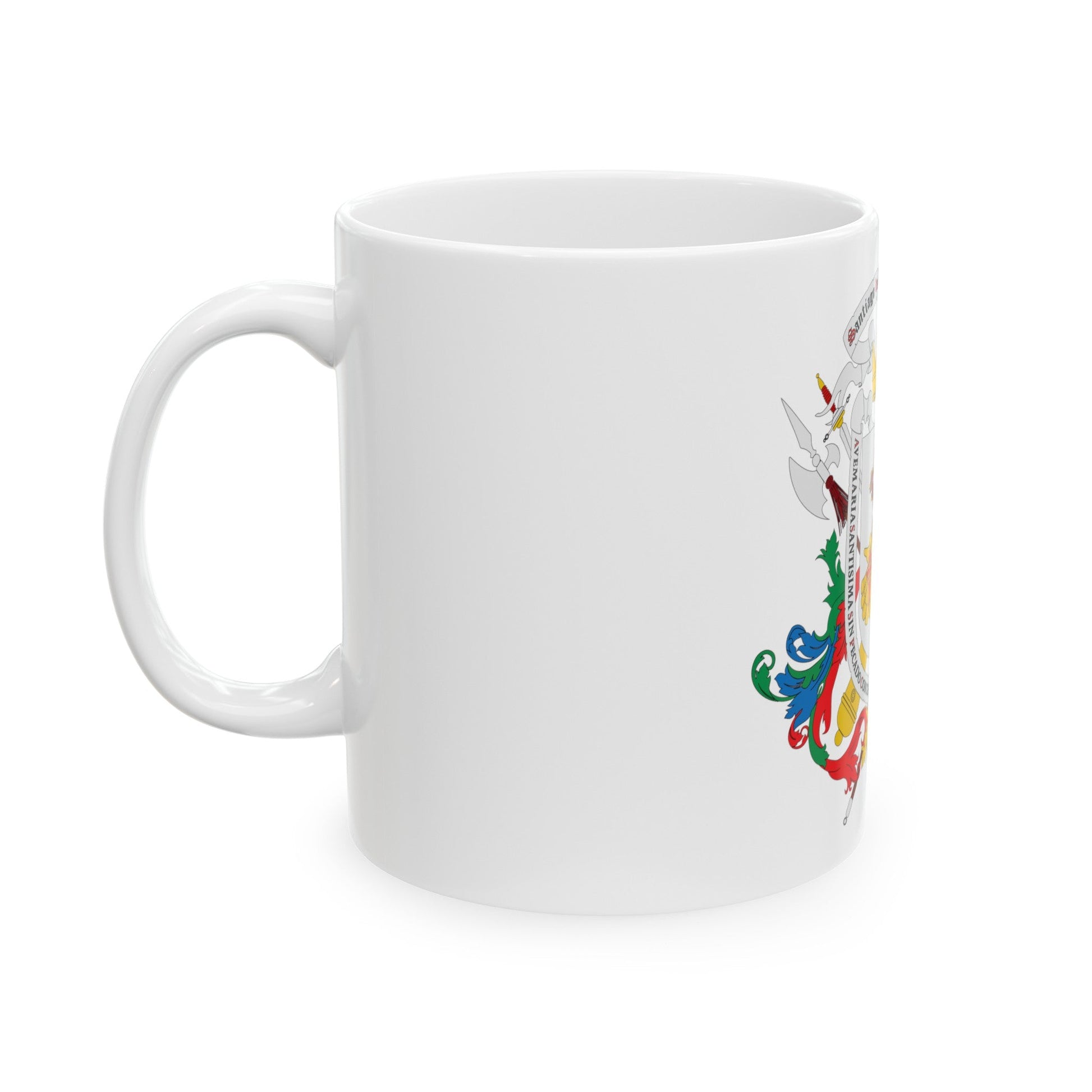 Coat of arms of Caracas - White Coffee Mug-The Sticker Space