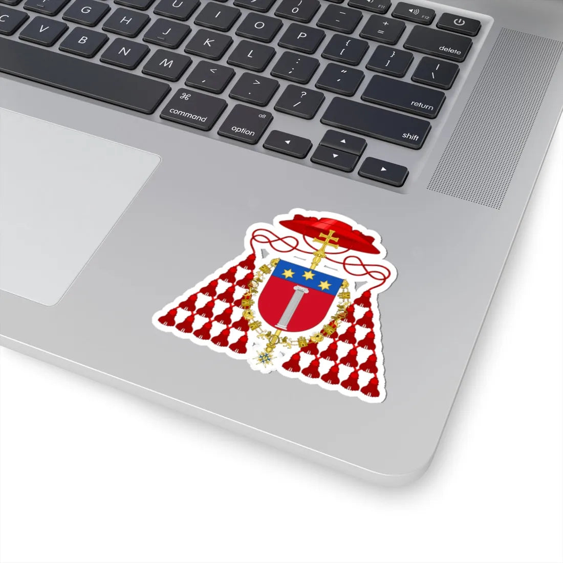 Coat of Arms of Cardinal Aristide Rinaldini Order of Charles III (Spain) (Coat of Arms) STICKER Vinyl Kiss-Cut Decal - The Sticker Space