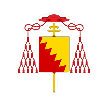 Coat of arms of Cardinal Bentivoglio (Italy) (Coat of Arms) STICKER Vinyl Kiss-Cut Decal 2 Inch White - The Sticker Space