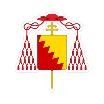 Coat of arms of Cardinal Bentivoglio (Italy) (Coat of Arms) STICKER Vinyl Kiss-Cut Decal 4 Inch White - The Sticker Space