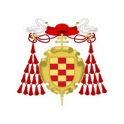 Coat of Arms of Cardinal Cisneros (Spain) (Coat of Arms) STICKER Vinyl Kiss-Cut Decal - The Sticker Space