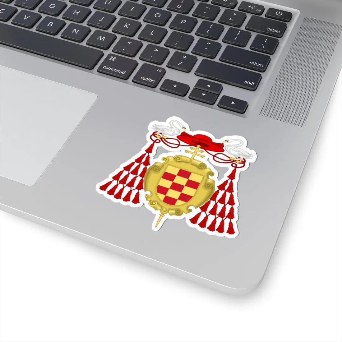 Coat of Arms of Cardinal Cisneros (Spain) (Coat of Arms) STICKER Vinyl Kiss-Cut Decal - The Sticker Space
