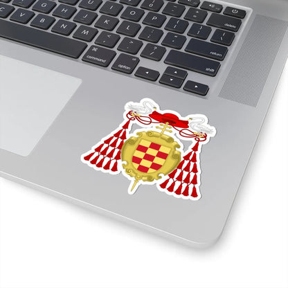 Coat of Arms of Cardinal Cisneros (Spain) (Coat of Arms) STICKER Vinyl Kiss-Cut Decal - The Sticker Space