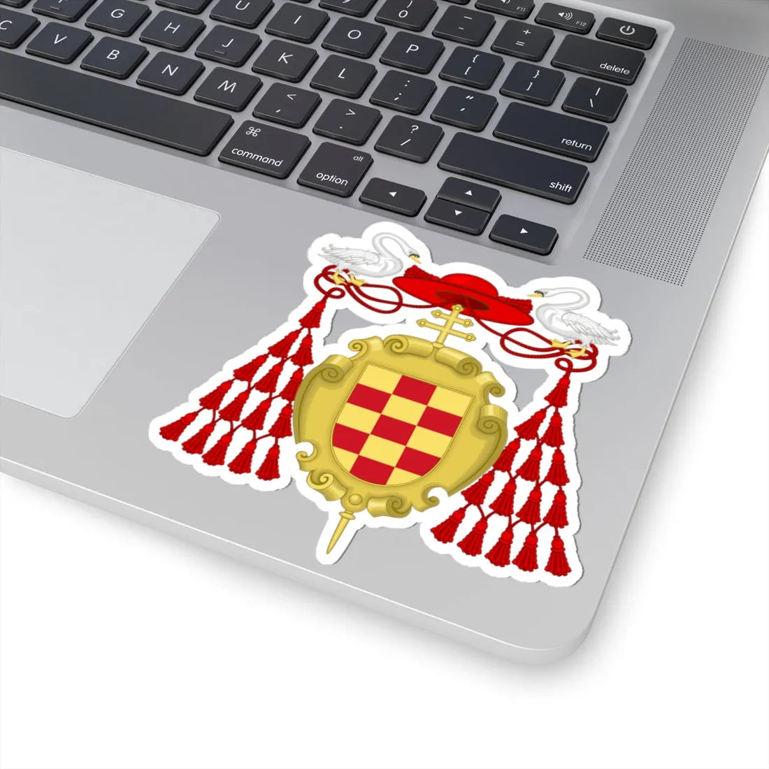 Coat of Arms of Cardinal Cisneros (Spain) (Coat of Arms) STICKER Vinyl Kiss-Cut Decal - The Sticker Space