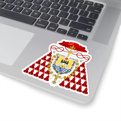 Coat of Arms of Cardinal Pedro Segura (Spain) (Coat of Arms) STICKER Vinyl Kiss-Cut Decal - The Sticker Space
