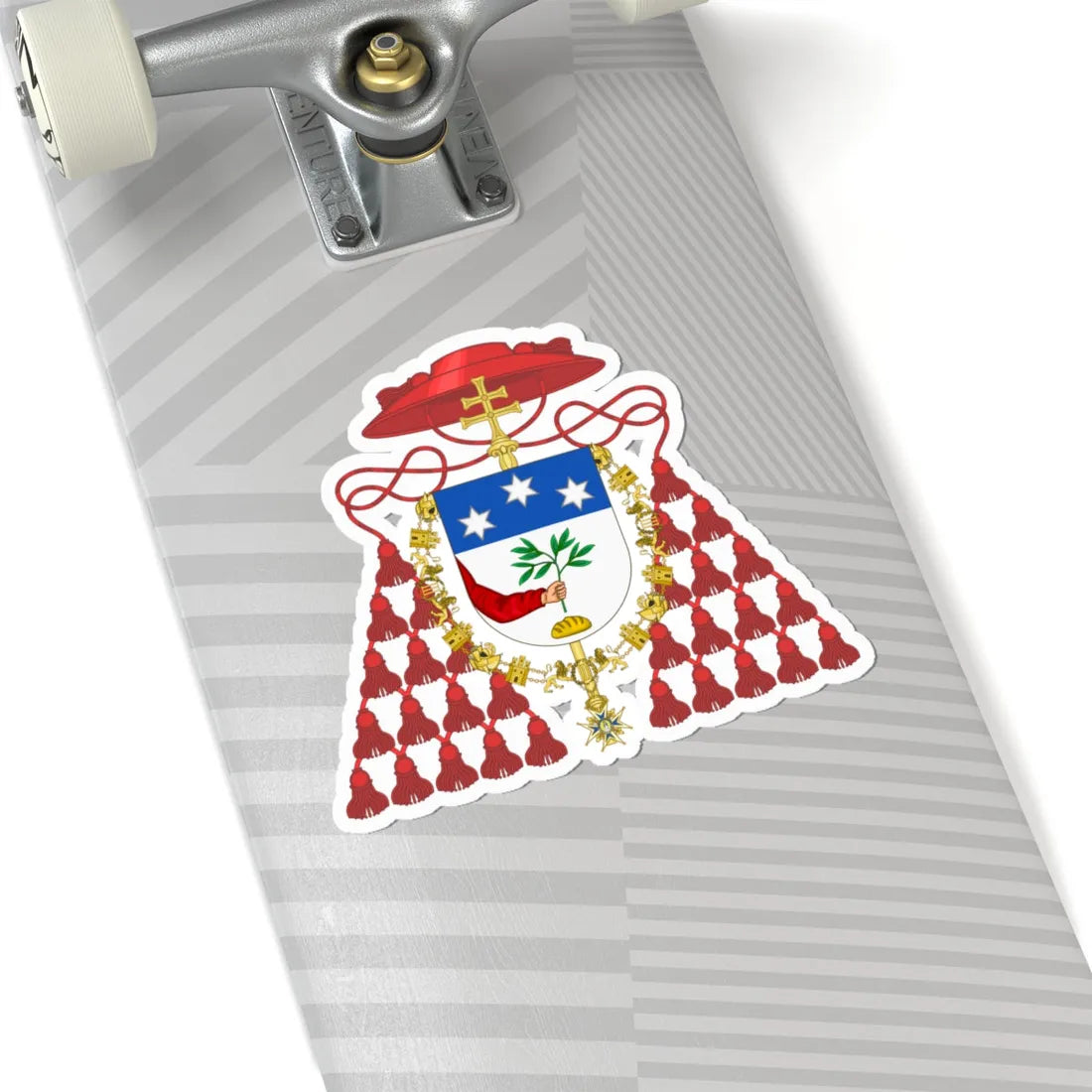 Coat of arms of Cardinal Pietro Gasparri Order of Charles III (Spain) (Coat of Arms) STICKER Vinyl Kiss-Cut Decal - The Sticker Space