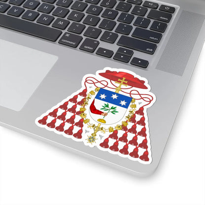 Coat of arms of Cardinal Pietro Gasparri Order of Charles III (Spain) (Coat of Arms) STICKER Vinyl Kiss-Cut Decal - The Sticker Space