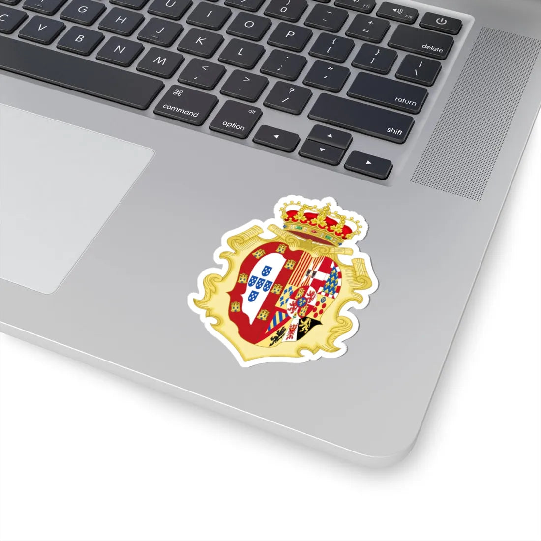 Coat of Arms of Carlota Joaquina of Spain Queen of Portugal (Portugal) (Coat of Arms) STICKER Vinyl Kiss-Cut Decal - The Sticker Space