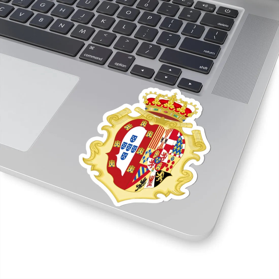 Coat of Arms of Carlota Joaquina of Spain Queen of Portugal (Portugal) (Coat of Arms) STICKER Vinyl Kiss-Cut Decal - The Sticker Space