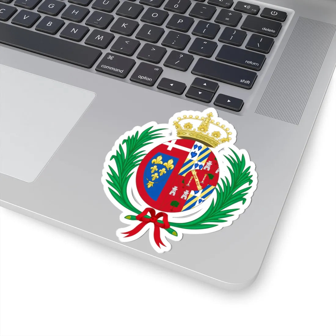 Coat of Arms of Carmen Duchess of Cádiz (Spain) (Coat of Arms) STICKER Vinyl Kiss-Cut Decal - The Sticker Space