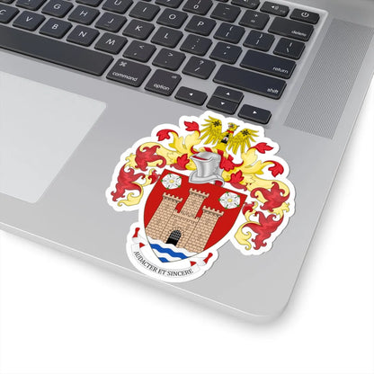 Coat of arms of Castleford (England) (Coat of Arms) STICKER Vinyl Kiss-Cut Decal - The Sticker Space