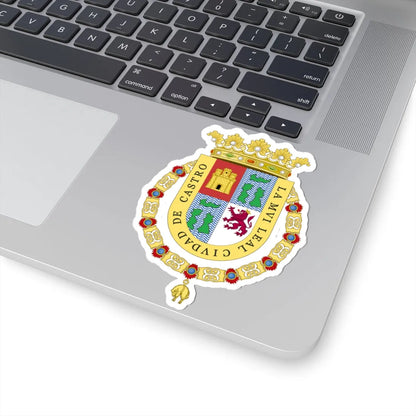 Coat of Arms of Castro Chile corrections of heraldist requests (Chile) (Coat of Arms) STICKER Vinyl Kiss-Cut Decal - The Sticker Space