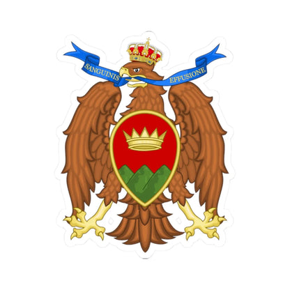 Coat of arms of Catanzaro (Italy) (Coat of Arms) STICKER Vinyl Kiss-Cut Decal 2 Inch White - The Sticker Space