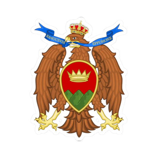 Coat of arms of Catanzaro (Italy) (Coat of Arms) STICKER Vinyl Kiss-Cut Decal 2 Inch White - The Sticker Space