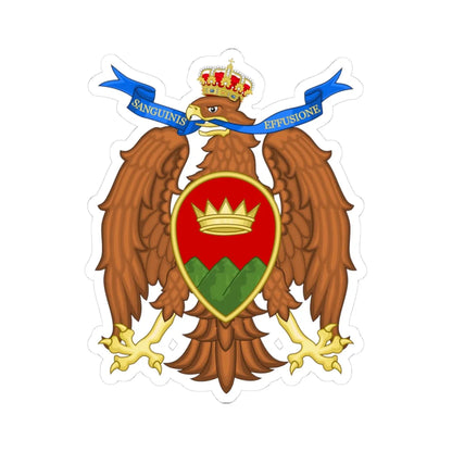 Coat of arms of Catanzaro (Italy) (Coat of Arms) STICKER Vinyl Kiss-Cut Decal 3 Inch White - The Sticker Space