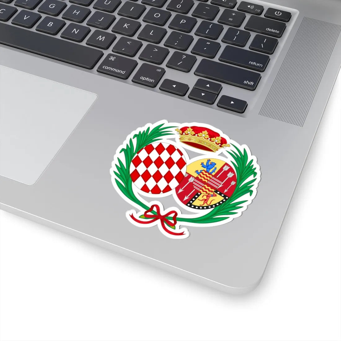 Coat of Arms of Catherine Charlotte Princess of Monaco (Spain) (Coat of Arms) STICKER Vinyl Kiss-Cut Decal - The Sticker Space