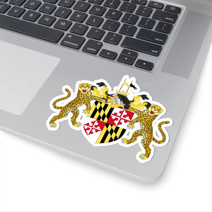 Coat of Arms of Cecil Calvert Baron Baltimore (Ireland) (Coat of Arms) STICKER Vinyl Kiss-Cut Decal - The Sticker Space