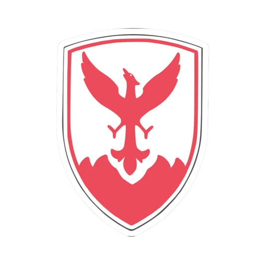 Coat of arms of Centar Municipality Macedonia (North Macedonia) (Coat of Arms) STICKER Vinyl Kiss-Cut Decal 2 Inch White - The Sticker Space