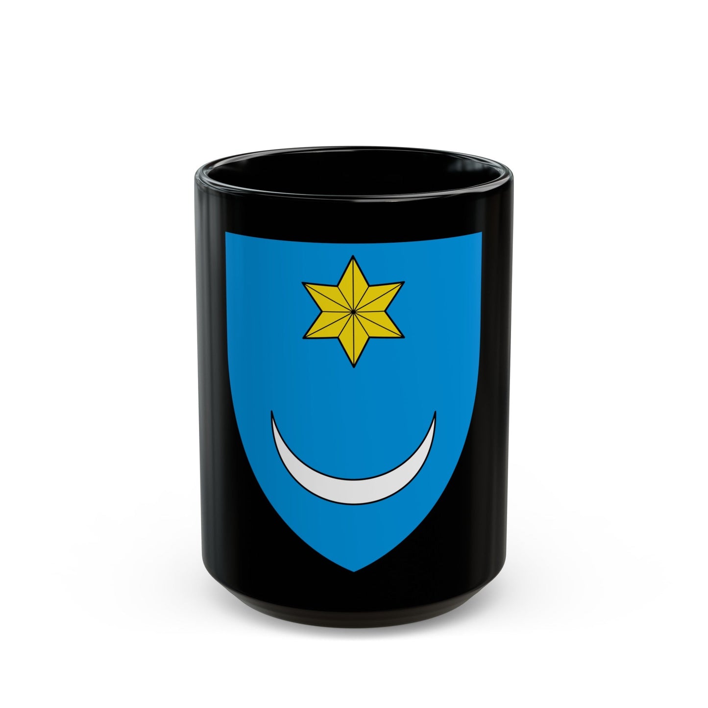 Coat of Arms of Central Croatia - Black Coffee Mug-15oz-The Sticker Space