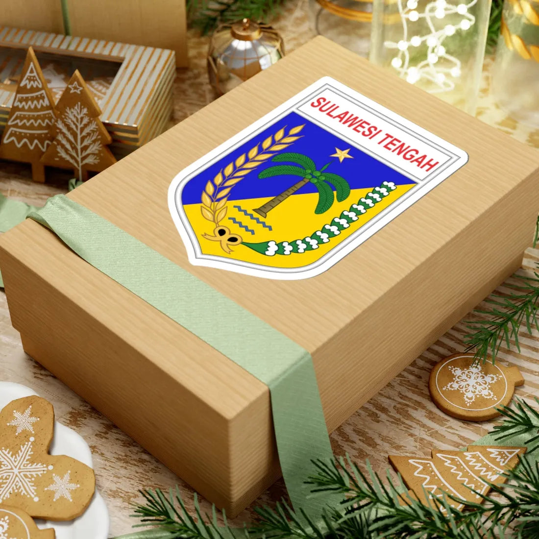 Coat of arms of Central Sulawesi (Indonesia) (Coat of Arms) STICKER Vinyl Kiss-Cut Decal - The Sticker Space