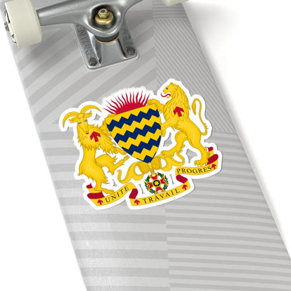 Coat of Arms of Chad (Chad) (Coat of Arms) STICKER Vinyl Kiss-Cut Decal - The Sticker Space