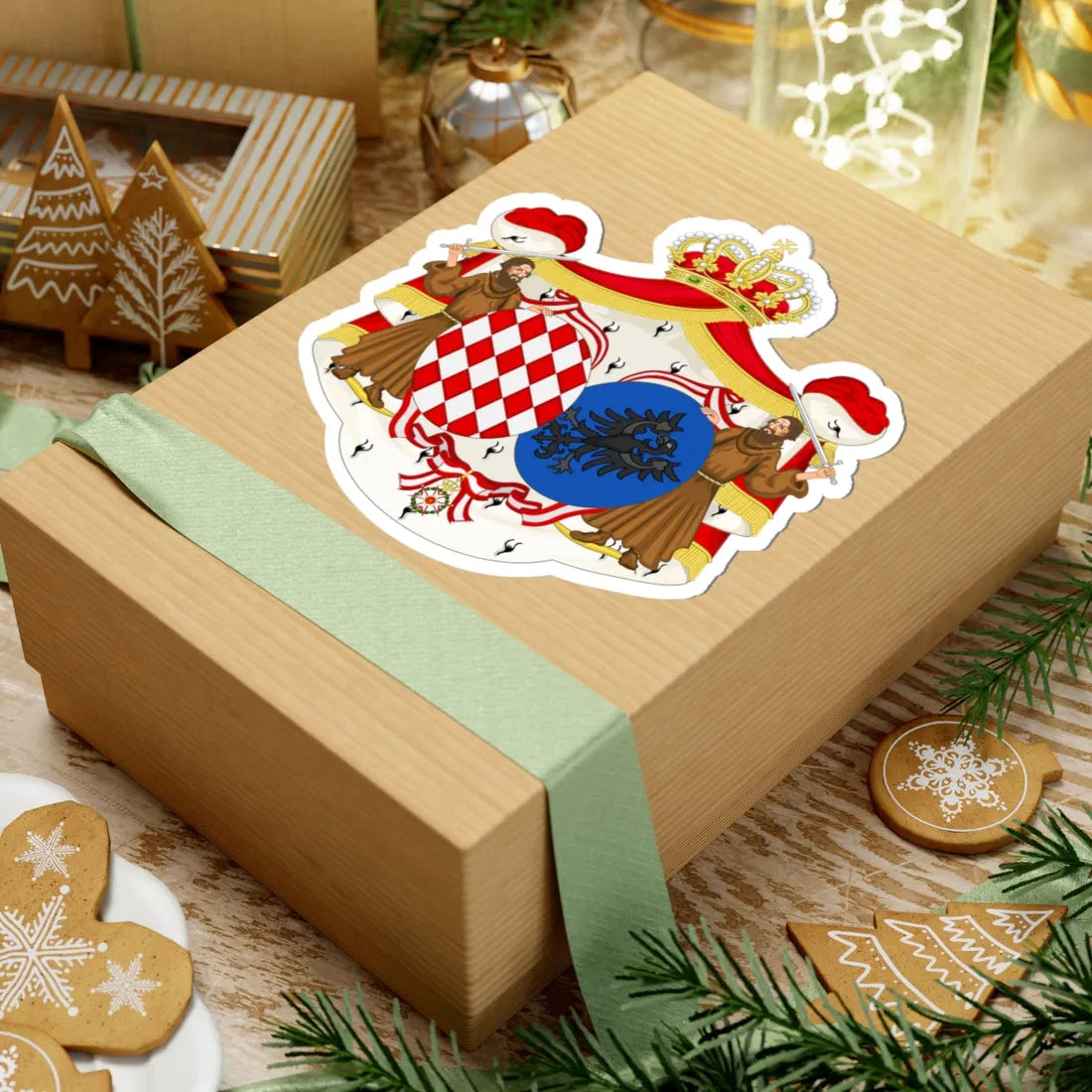 Coat of Arms of Charlene Princess of Monaco (Spain) (Coat of Arms) STICKER Vinyl Kiss-Cut Decal - The Sticker Space