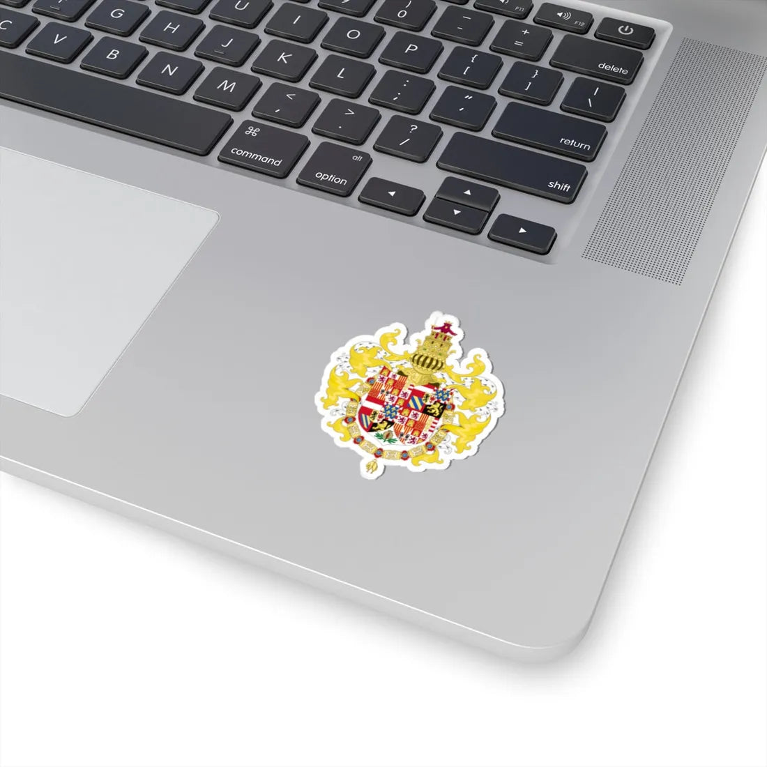 Coat of Arms of Charles I of Spain with Germanic Ornaments 1520-1530 (Spain) (Coat of Arms) STICKER Vinyl Kiss-Cut Decal - The Sticker Space