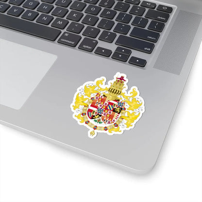 Coat of Arms of Charles I of Spain with Germanic Ornaments 1520-1530 (Spain) (Coat of Arms) STICKER Vinyl Kiss-Cut Decal - The Sticker Space